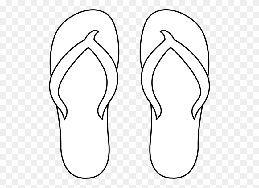 522x550 Summer Shoes Cliparts - Beach Sandals Clipart