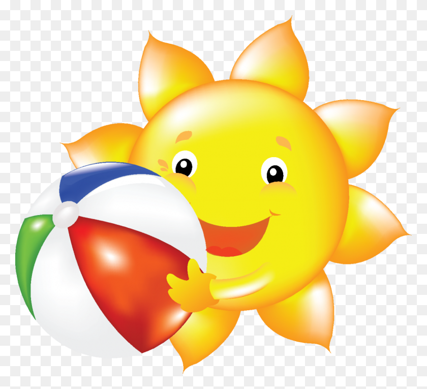 1280x1157 Летнее Солнце Картинки Картинки Каждый День Для Открыток, Скрапбукинга - Улыбающееся Солнце Клипарт
