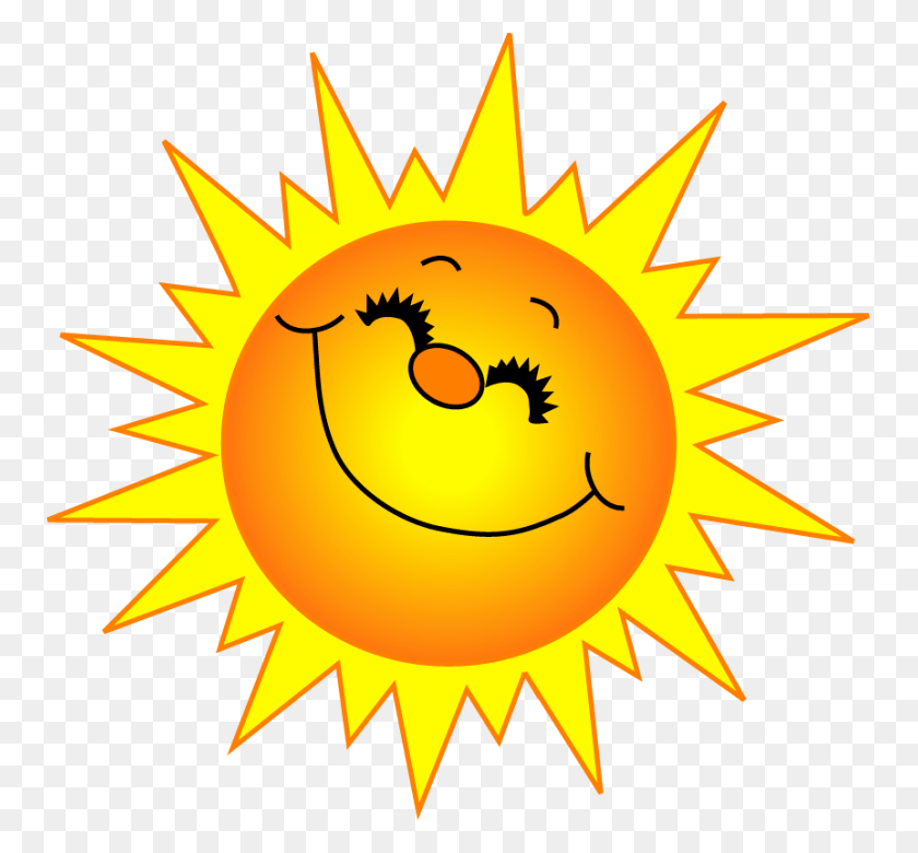 753x720 Summer Sun Cliparts - Summer Background Clipart