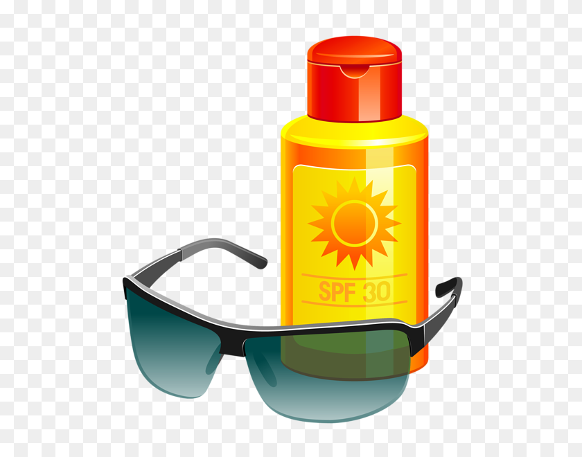 583x600 Summer Vacation Png Clip Art, Vector - Sunscreen Clipart