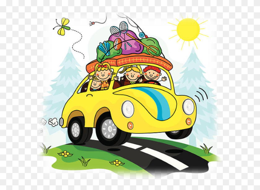 610x555 Summer's Here! Road Trip!! The Book Squirrel Blog - Road Trip Clip Art