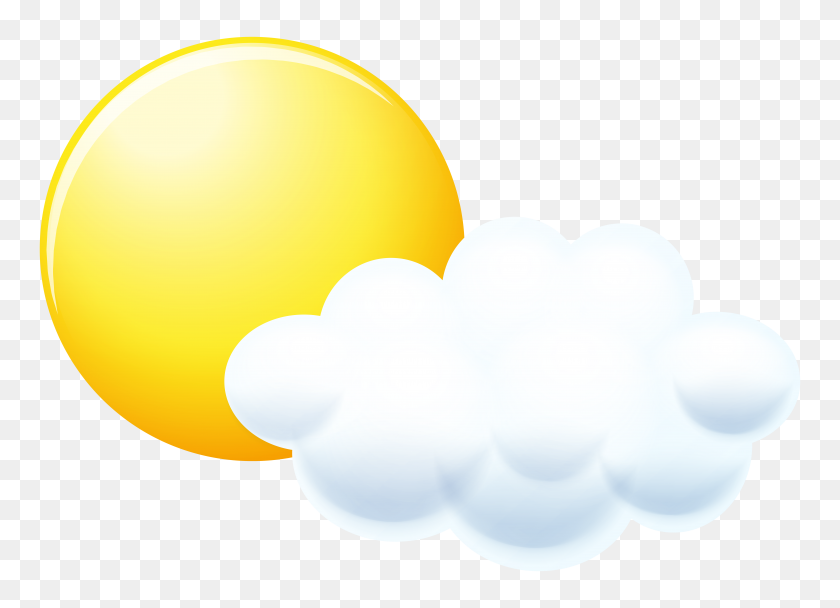 8000x5628 Sun And Cloud Clip Art Png - Moon PNG Clipart
