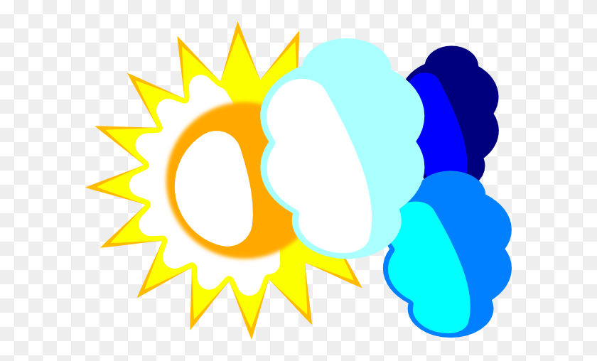 600x448 Sun And Clouds - Classroom Management Clipart