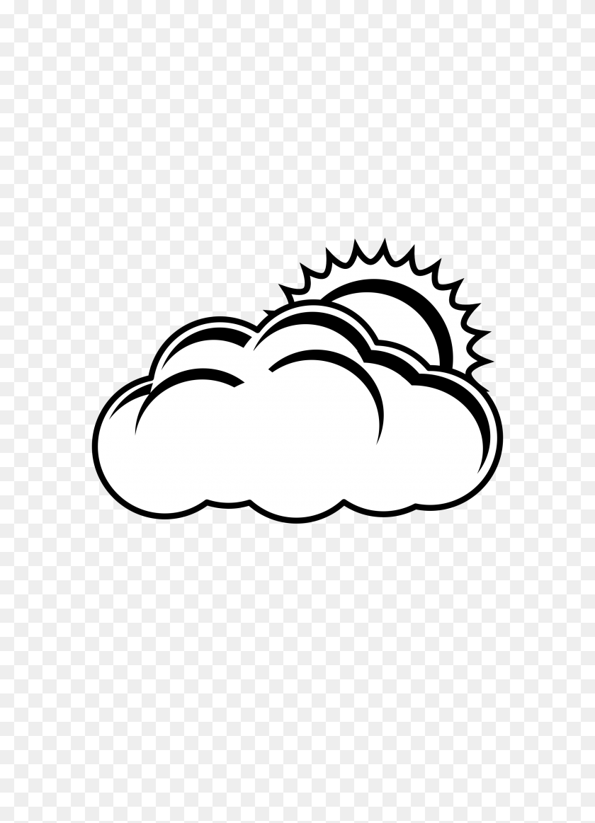 2400x3394 Sun And Clouds Png Black And White Transparent Sun And Clouds - Heaven Clipart Black And White