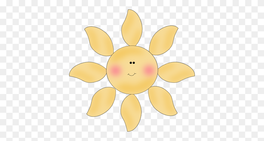 400x390 Sun Clip Art - You Are My Sunshine Clipart