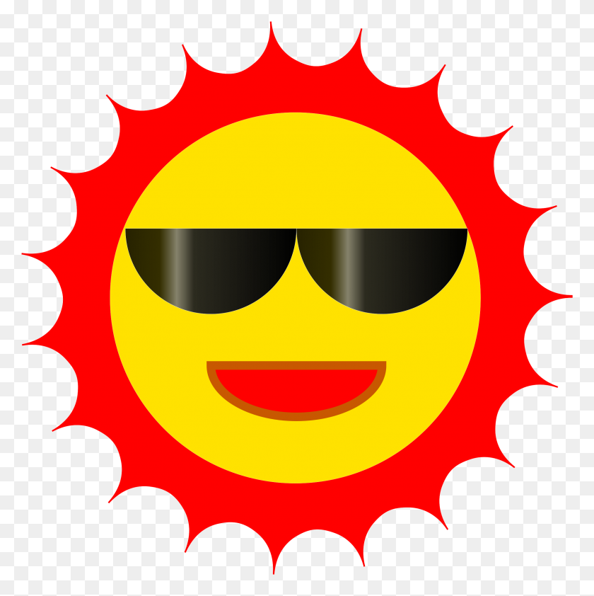 2393x2400 Sun Clip Art Vector Clipart Of A Hot Summer With Yellow And Orange - Hot Sun Clipart