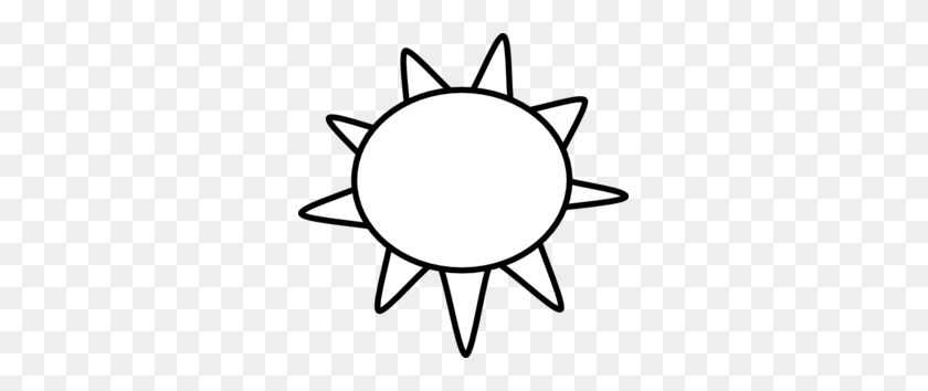 299x294 Sun Clipart Black And White Clip Art Images - Half Sun Clipart Black And White