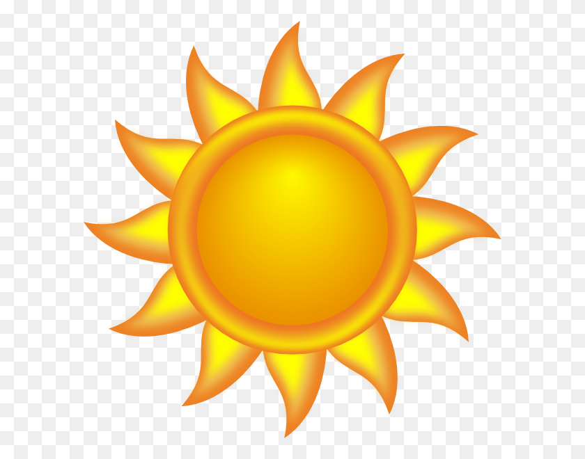 600x600 Солнце Клипарт, Декоративное Солнце Картинки - Улыбающееся Солнце Клипарт