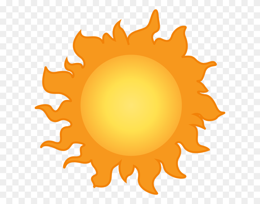 616x600 Sun Clipart Sunny Weather - Half Sun Clipart