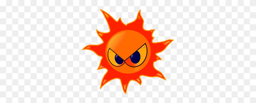 300x278 Sun Dog Cliparts - Hot Sun Clipart