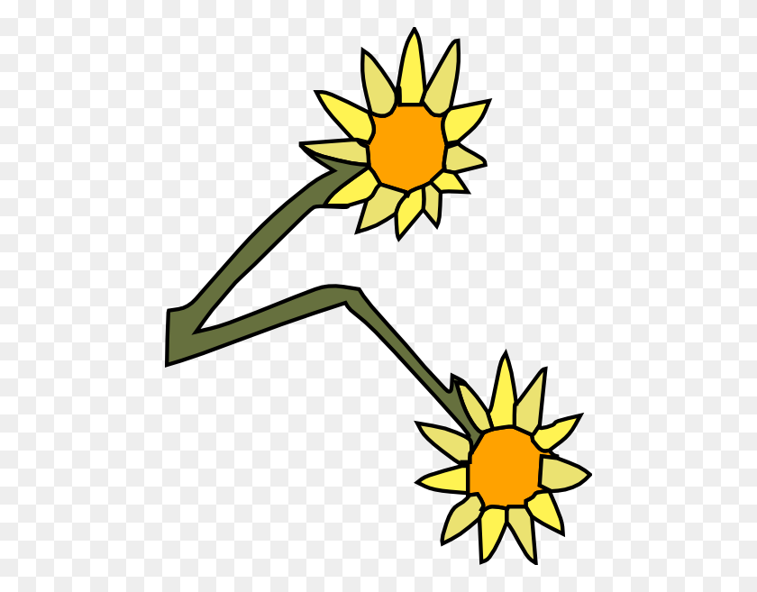 474x597 Sun Flowers Clip Arts Download - Morning Sun Clipart