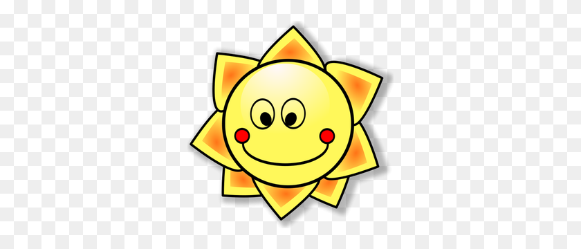 298x300 Sun Free Clipart - Sun With Rays Clipart
