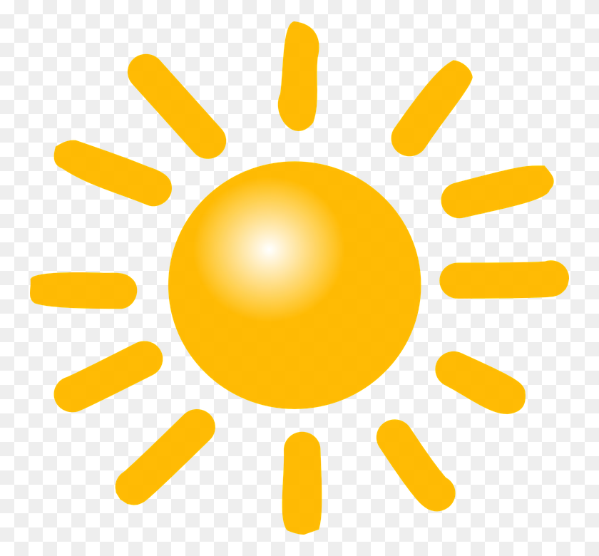756x720 Sun Graphic Group With Items - Ray Of Sunshine Clipart
