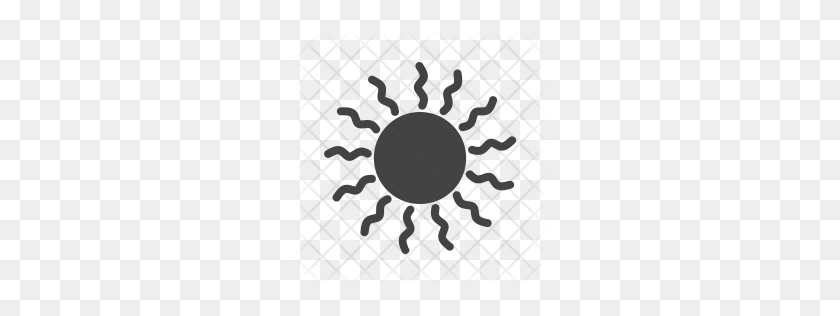 256x256 Sun Icon - Sun Silhouette PNG