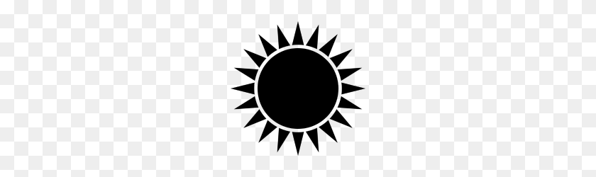 190x190 Sun Light Silhouette - Sun Silhouette PNG