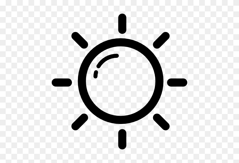 512x512 Sun Outline Free Vector Icons Designed - Florida Outline PNG
