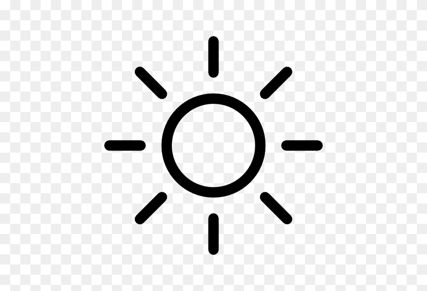 512x512 Формат Значка Сохранения Солнца - Силуэт Солнца Png