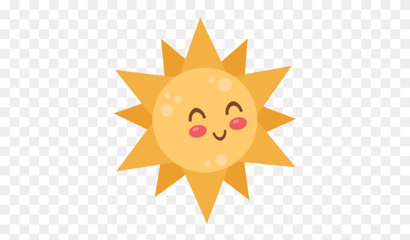 432x432 Sun Scrapbook Cute Clipart For Silhouette - Sun Silhouette PNG
