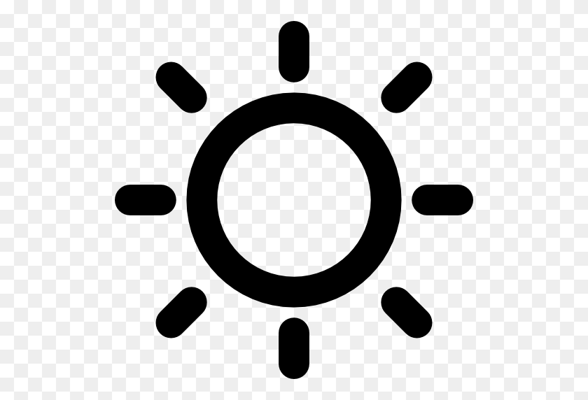 512x512 Sol Día Soleado Símbolo Del Tiempo - Icono De Sol Png