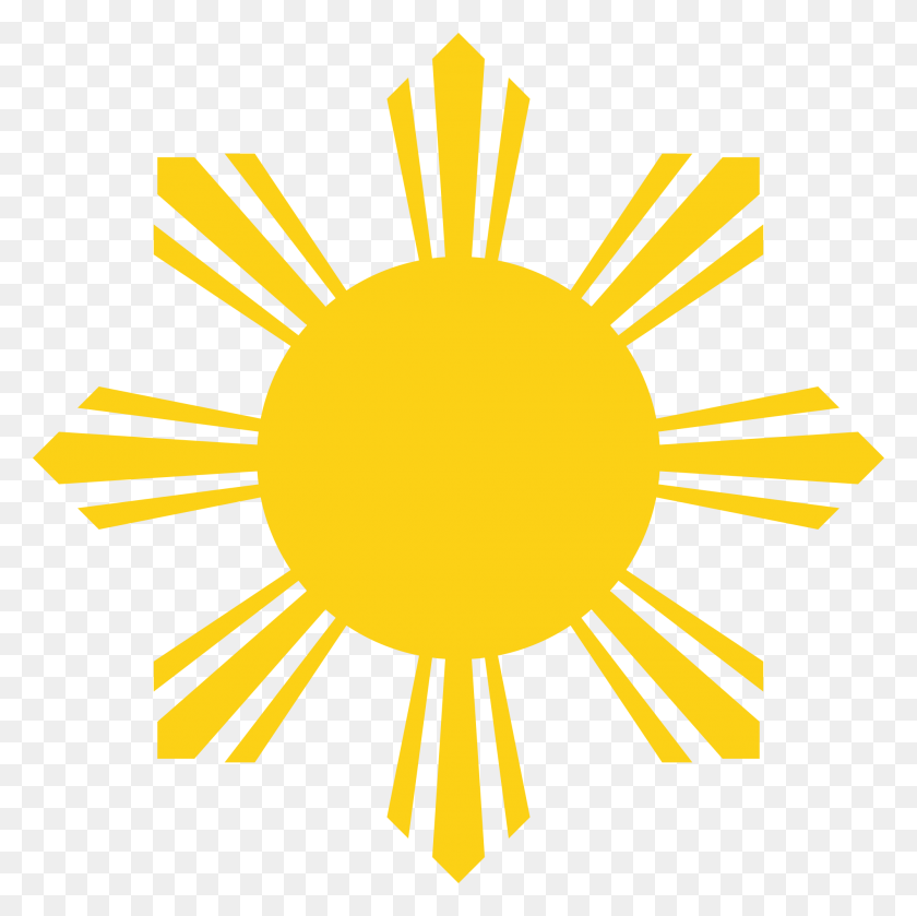 2000x2000 Sun Symbol Of The National Flag Of The Philippines - Philippines PNG