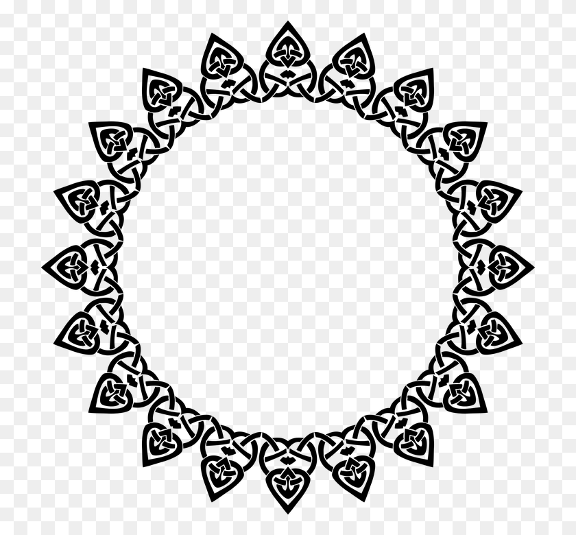 720x720 Sun Tribal Triangles Circle Round Frame Border Geometri - Tribal Border Clip Art