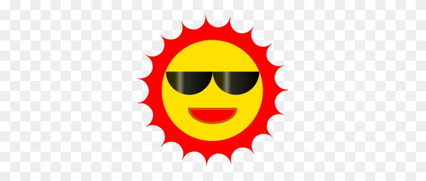 297x298 Sun Wearing Sunglasses Clip Art - Sun With Sunglasses Clipart