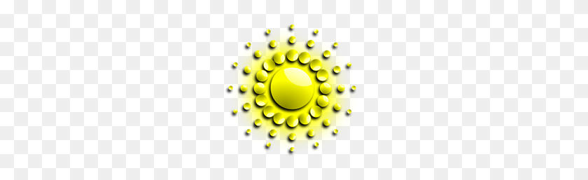 200x197 Sun With Spherical Sunrays Png, Clip Art For Web - Sun Rays PNG