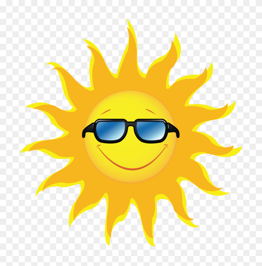 988x1004 Sun With Sunglasses Transparent Gallery - Sun Transparent Clipart