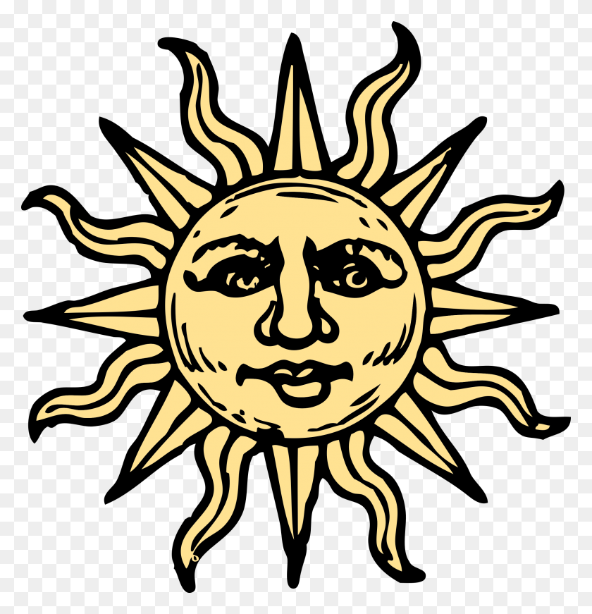 2306x2400 Sun Woodcut Icons Png - The Sun PNG
