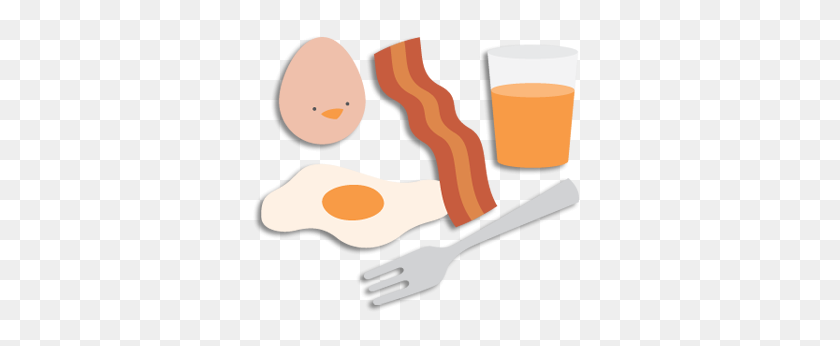 340x286 Sunday Breakfast Svgcuts Sunday Breakfast - Bacon And Eggs Clipart