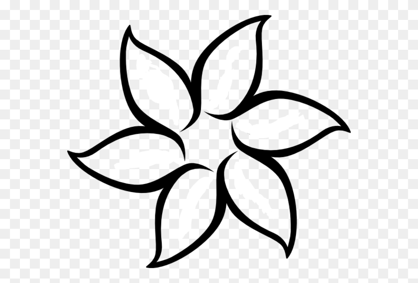 570x509 Подсолнечник Черно-Белые Цветы Для Контура Подсолнечника - Цветочный Клипарт Черно-Белый