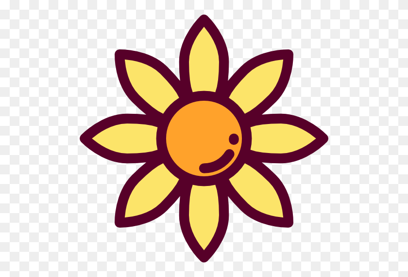 512x512 Sunflower, Blossom, Flower, Petals, Botanical, Nature Icon - Flower Petals PNG
