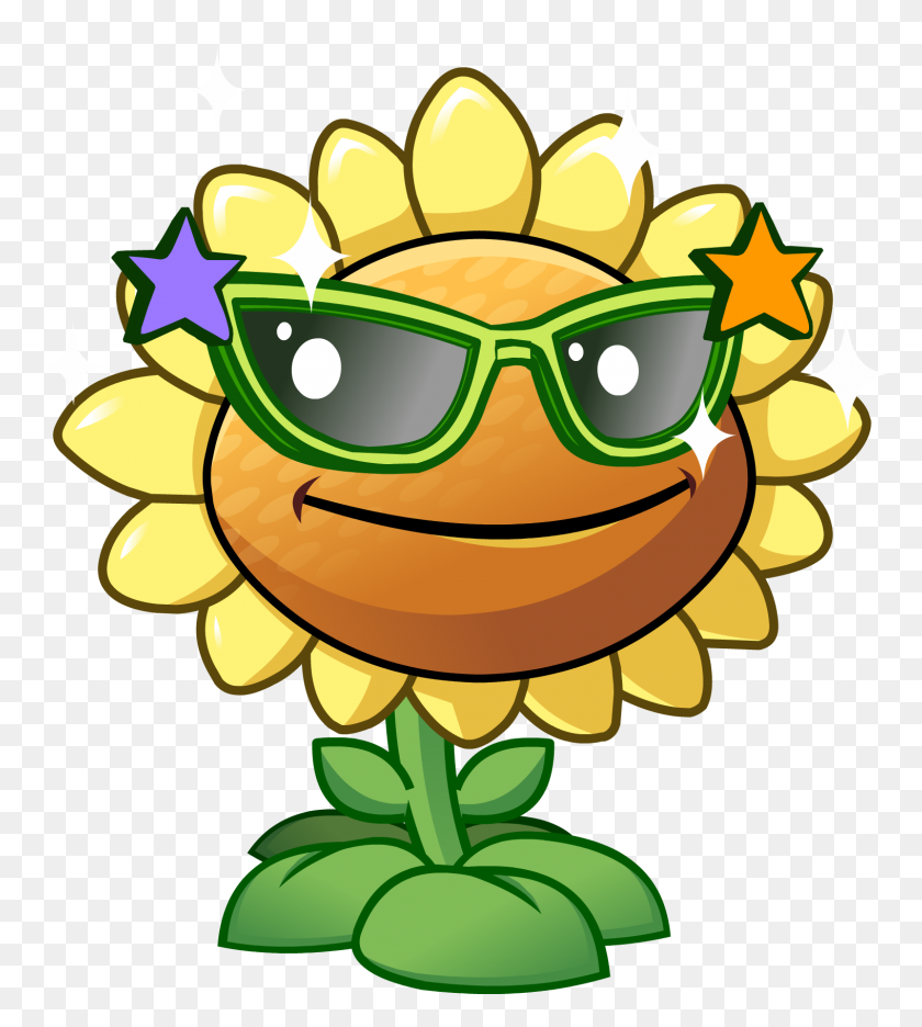 1518x1705 Sunflower Clipart Cartoon - Sunflower Clipart PNG