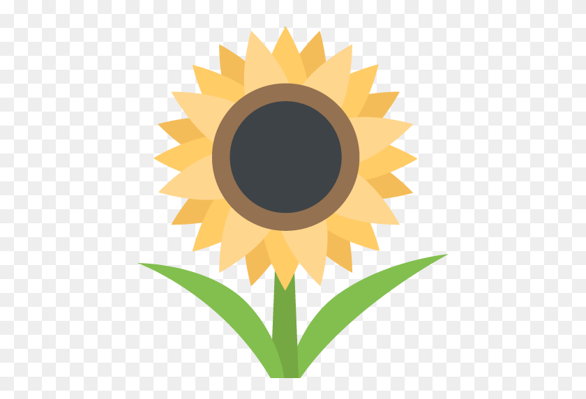 512x512 Emoji Sunflower Для Facebook, Идентификатор Электронной Почты Sms - Sunflower Emoji Png