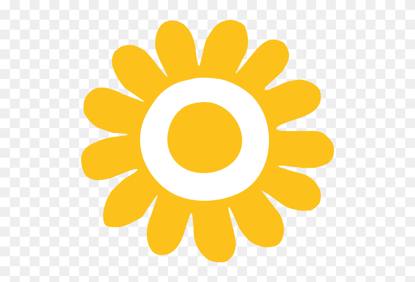 512x512 Sunflower Emoji For Facebook, Email Sms Id - Sunflower Emoji PNG