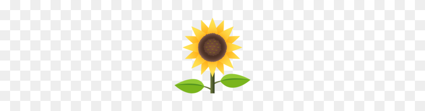 160x160 Sunflower Emoji On Emojione - Sunflower Emoji PNG