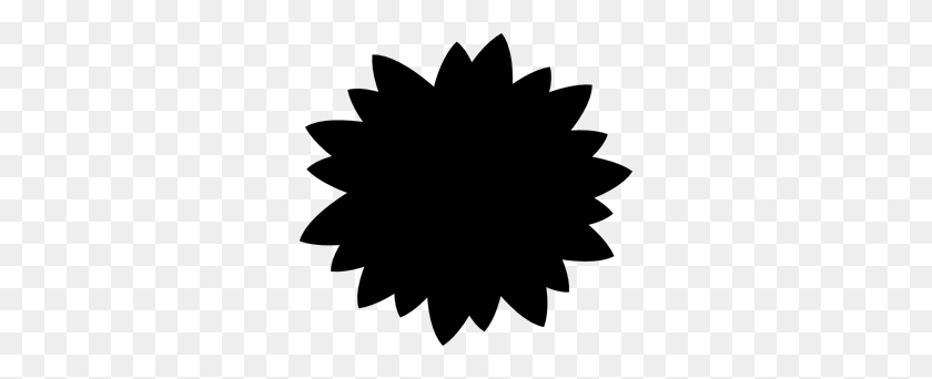 300x282 Sunflower Png, Clip Art For Web - Black And White Sunflower Clipart