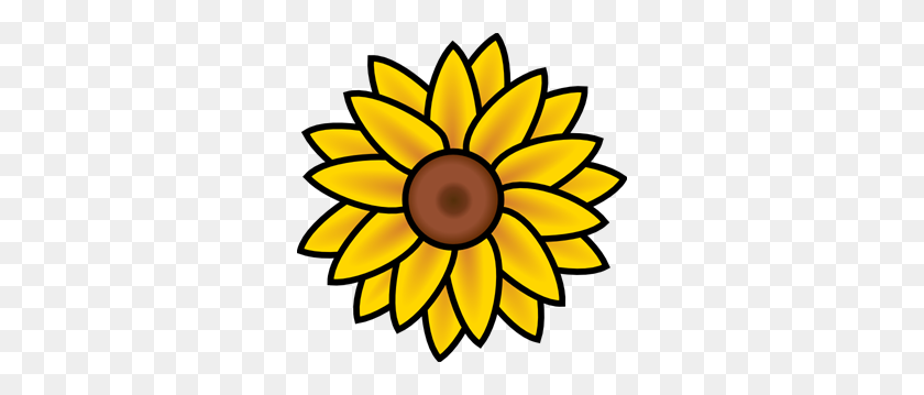 300x299 Sunflower Png Clip Arts For Web - Sunflower PNG