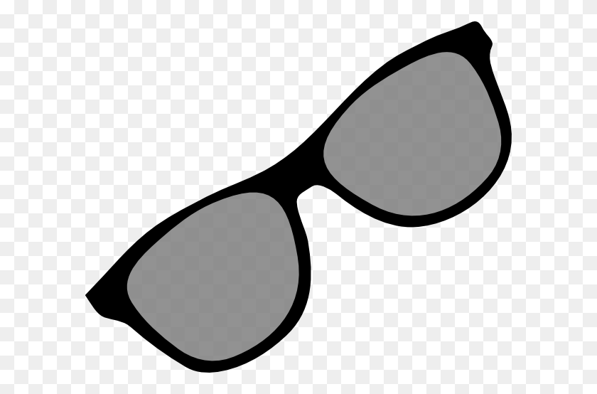 600x494 Sunglass For New Ray Ban Clip Art Isefac Alternance - Sunglasses Black And White Clipart