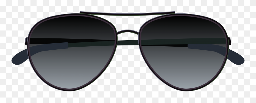 6107x2183 Sunglasses Clip Art - Black Sunglasses PNG