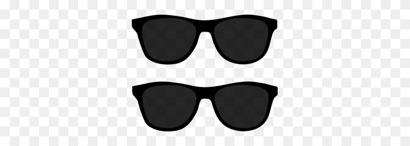 299x240 Sunglasses Clip Art Black Les Baux De Provence - Sunglasses Black And White Clipart