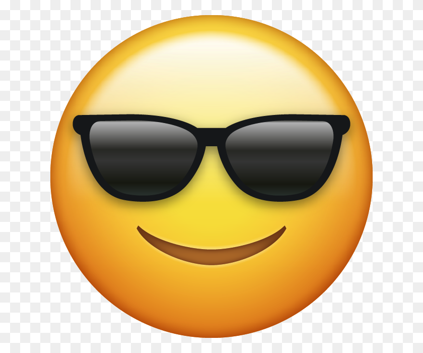 640x640 Gafas De Sol Emoji - Emoji Iphone Png