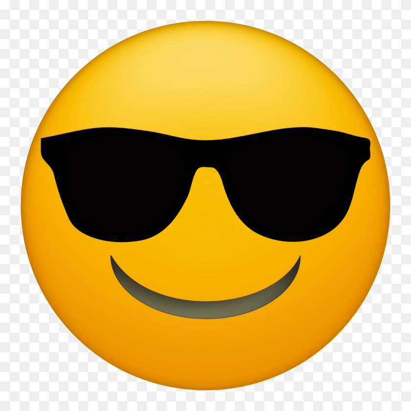 2083x2083 Sunglasses Emoji Png Images Transparent Free Download - Glasses Emoji PNG