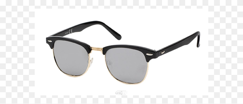 600x301 Gafas De Sol Gafas Trapezoidal De Metal Pasarela Elipses - Reflejo De Vidrio Png