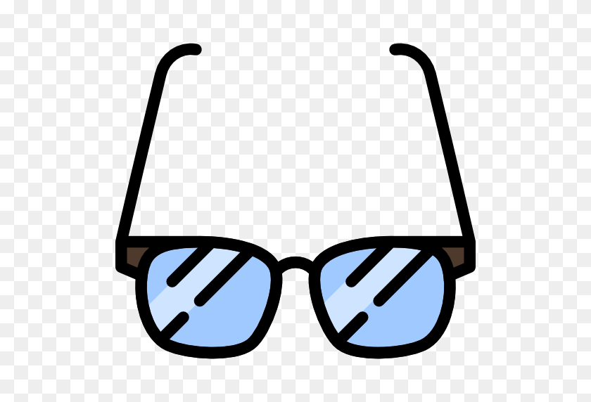 512x512 Sunglasses Icon - Hipster Glasses PNG