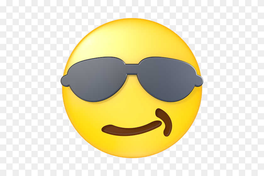 500x500 Sunglasses Man - Sunglasses Emoji Clipart
