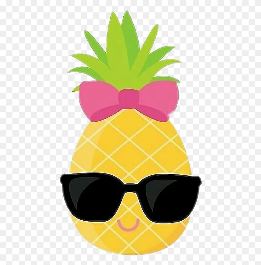 462x794 Sunglasses Pineapple - Pineapple Sunglasses Clipart