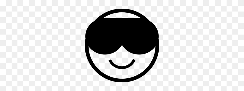 256x256 Sunglasses, Smiley, Glasses, Computer And Media, Cool, People - Cool Glasses PNG