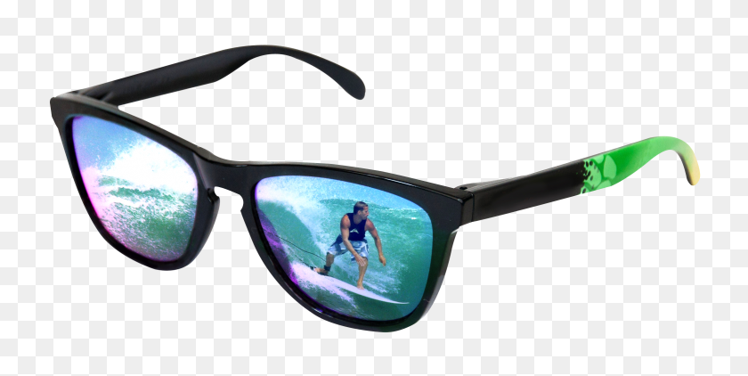 2339x1088 Sunglasses With Surfer Reflection Png Image Png Transparent Best - Surfer PNG
