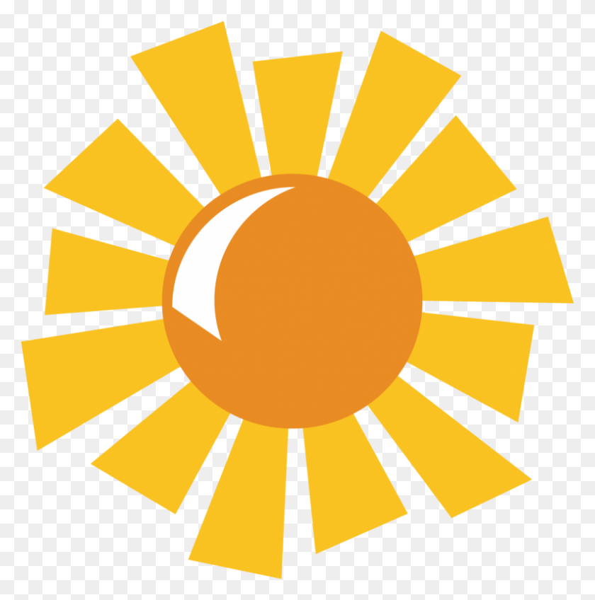791x800 Sunlight Clipart Summer Sun - Sun Rays Clipart
